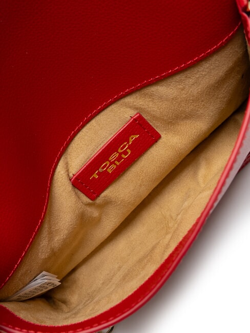 BIANCA Borsa in pelle tracolla catena CORALLO - Borse Donna