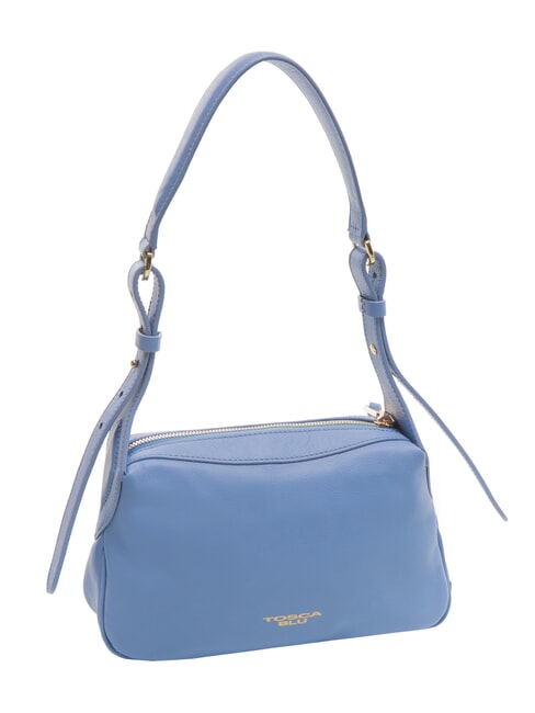ANGIE Borsa piccola a spalla in pelle Azzurro - Borse Donna