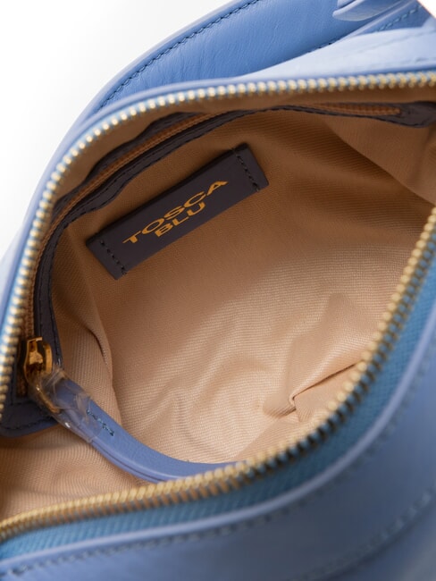 ANGIE Borsa piccola a spalla in pelle Azzurro - Borse Donna