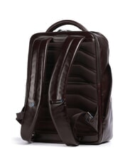 PIQUADRO BLUE SQUARE Zaino in pelle porta pc 15.6" MOGANO - Zaini da lavoro porta PC - 2