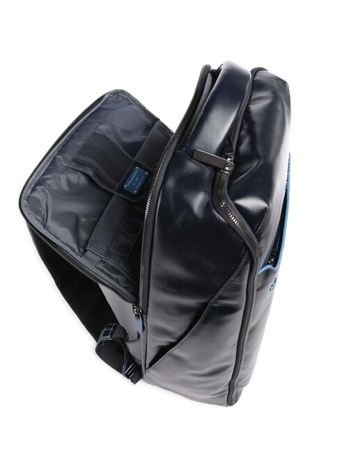 BLUE SQUARE Zaino in pelle porta pc 15.6" blu - Zaini da lavoro porta PC