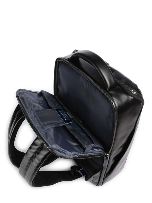 BLUE SQUARE Zaino in pelle porta pc 15.6" Nero - Zaini da lavoro porta PC
