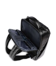 PIQUADRO BLUE SQUARE Zaino in pelle porta pc 15.6" Nero - Zaini da lavoro porta PC - 4