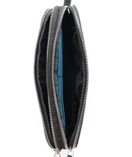 PIQUADRO BLUE SQUARE Pochette in pelle con polsierina Nero - Tracolle Uomo - 4