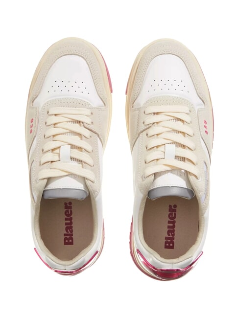 ADEL Sneakers white/fuxia - Scarpe Donna