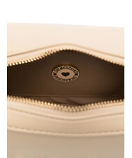 LOVE MOSCHINO CURSIVE LOGO Borsa camera case a tracolla beige - Borse Donna - 3