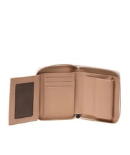 LOVE MOSCHINO LOGO ITALICS Portafoglio zip around beige - Portafogli Donna - 2