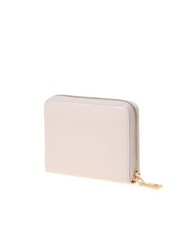 LOVE MOSCHINO LOGO ITALICS Portafoglio zip around beige - Portafogli Donna - 3