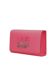 LOVE MOSCHINO CHAIN Lettering Pochette a tracolla fuxia - Borse Donna - 2