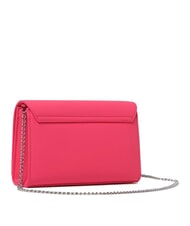 LOVE MOSCHINO CHAIN Lettering Pochette a tracolla fuxia - Borse Donna - 3