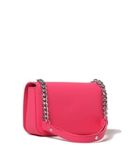 LOVE MOSCHINO LETTERING BICOLOR Borsa a tracolla fuxia - Borse Donna - 4