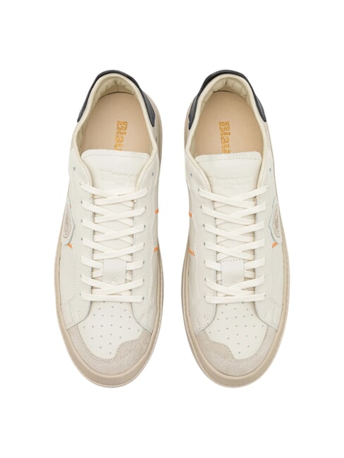 STATEN Sneakers in pelle white/navy - Scarpe Uomo
