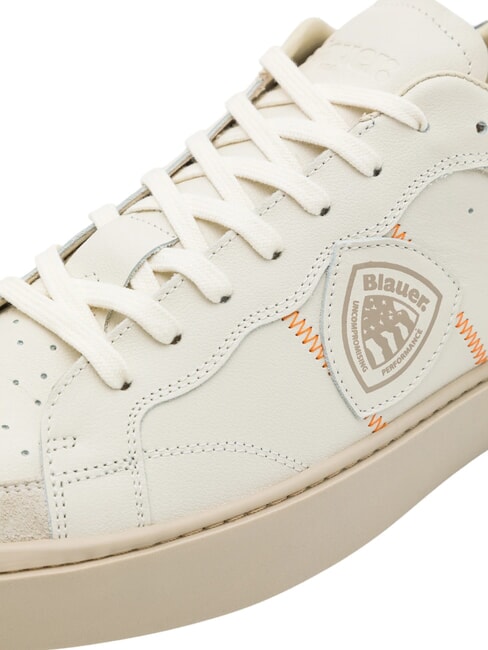 STATEN Sneakers in pelle white/navy - Scarpe Uomo