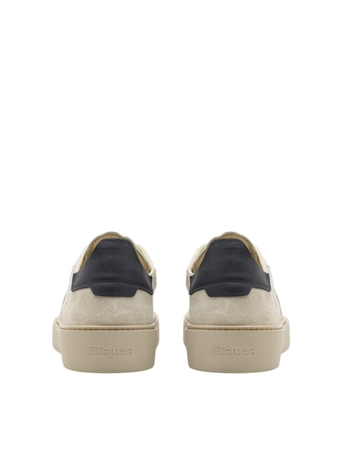 STATEN Sneakers in pelle white/navy - Scarpe Uomo