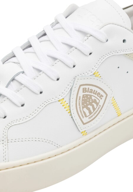 STATEN Sneakers in pelle white/green - Scarpe Uomo