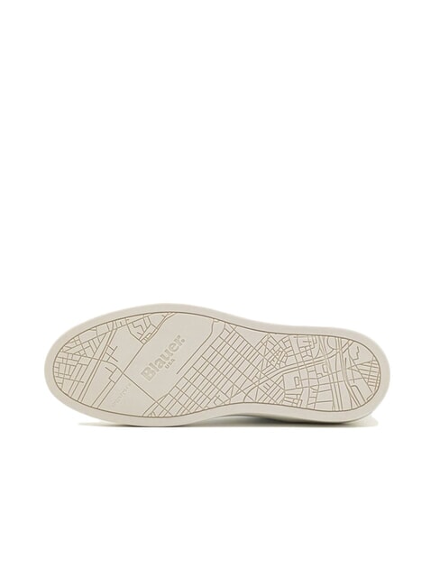 STATEN Sneakers in pelle white/green - Scarpe Uomo