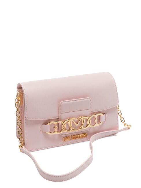 HEART CHAIN Borsa a spalla rosa - Borse Donna