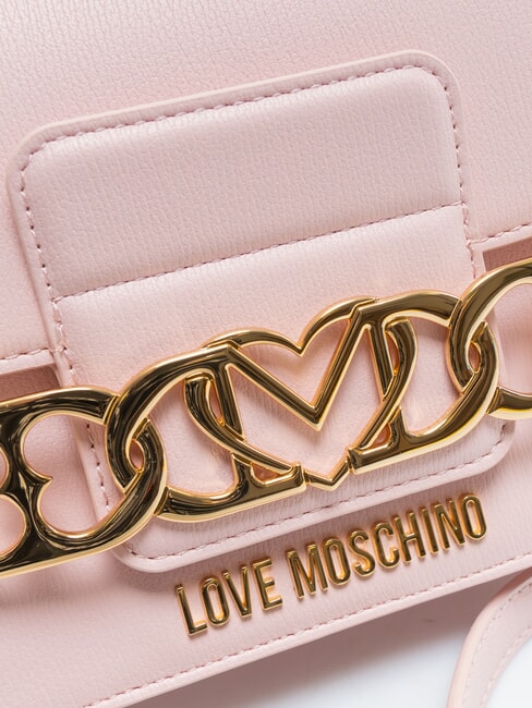 HEART CHAIN Borsa a spalla rosa - Borse Donna