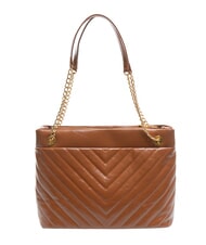 LOVE MOSCHINO CITY POCKETS Borsa shopping trapuntata noce - Borse Donna - 4