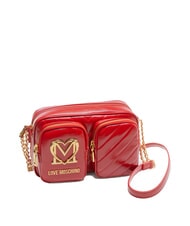 LOVE MOSCHINO CITY POCKETS Borsa trapuntata a tracolla ROSSO - Borse Donna - 2
