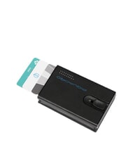 PIQUADRO URBAN Portafoglio in pelle compatto con slider nero grigiongr - Portafogli Uomo - 2