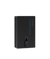 PIQUADRO URBAN Portafoglio in pelle compatto con slider nero grigiongr - Portafogli Uomo - 3