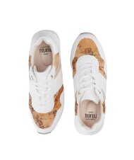 ALVIERO MARTINI PRIMA CLASSE GEO JR Sneakers platform logo laterale Bianco/Geo Beige - Scarpe Donna - 4