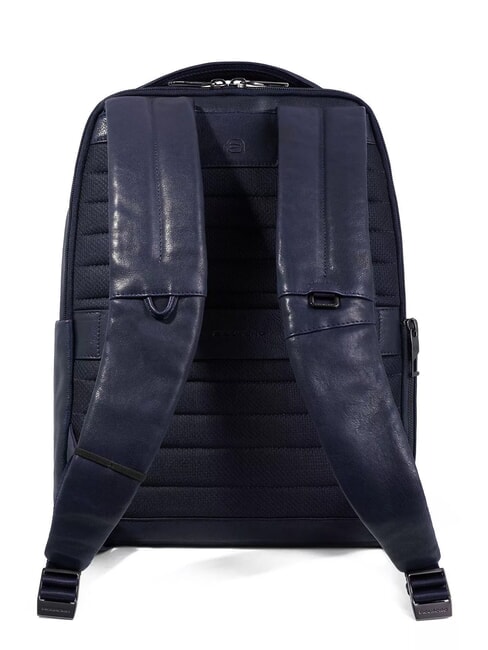 CARL Zaino porta PC 14", in pelle blu - Zaini da lavoro porta PC