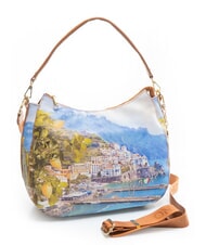 YNOT YESBAG  Borsa stampata, a spalla lemon coast - Borse Donna - 2