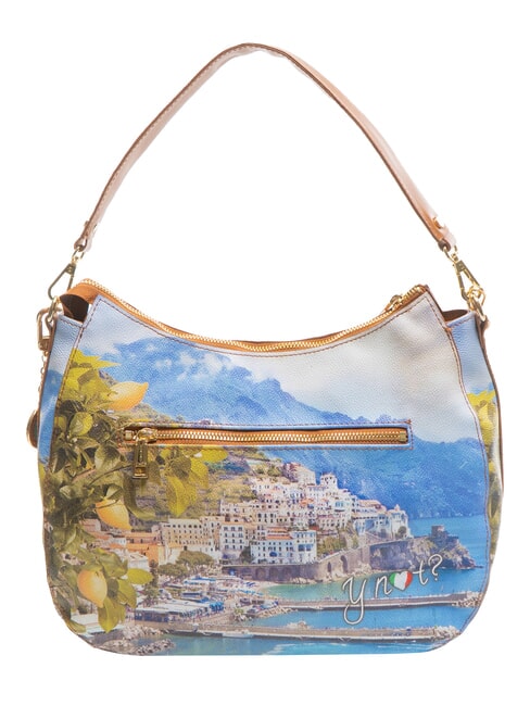 YESBAG  Borsa stampata, a spalla lemon coast - Borse Donna