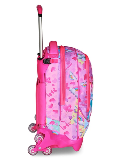 FLYUNICORN GIRL 3WD Trolley Zaino sganciabile, 3 ruote fuxiafluo - Zaini con carrello
