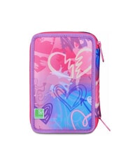 SJGANG TINYPATCH GIRL Astuccio 3 zip completo di kit scuola CANDY FUXIA - Astucci e Accessori - 7