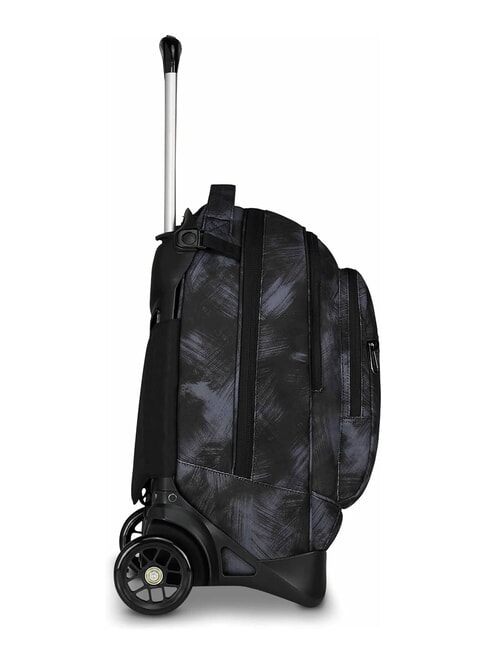 PLUG FANTASY Zaino trolley sganciabile, porta pc 14" brushed black - Zaini con carrello