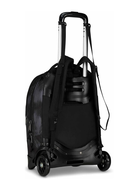 PLUG FANTASY Zaino trolley sganciabile, porta pc 14" brushed black - Zaini con carrello