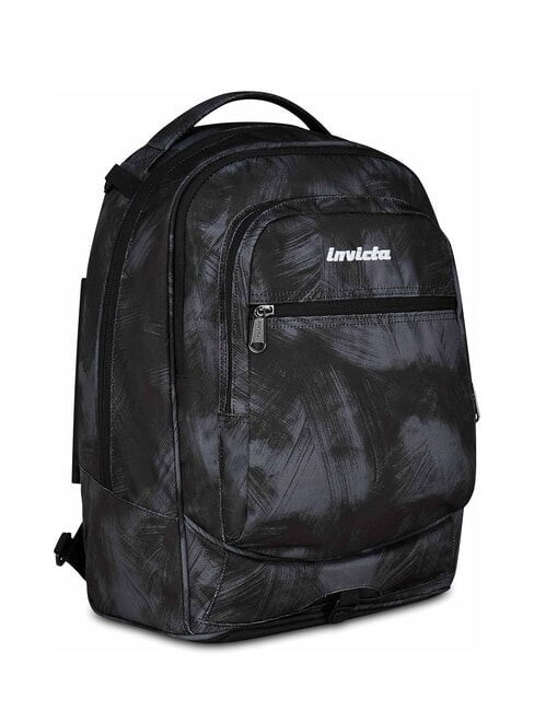 PLUG FANTASY Zaino trolley sganciabile, porta pc 14" brushed black - Zaini con carrello