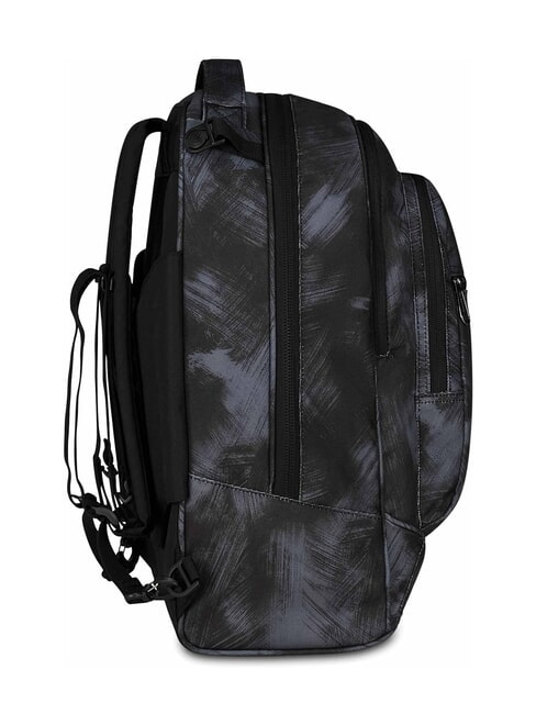 PLUG FANTASY Zaino trolley sganciabile, porta pc 14" brushed black - Zaini con carrello