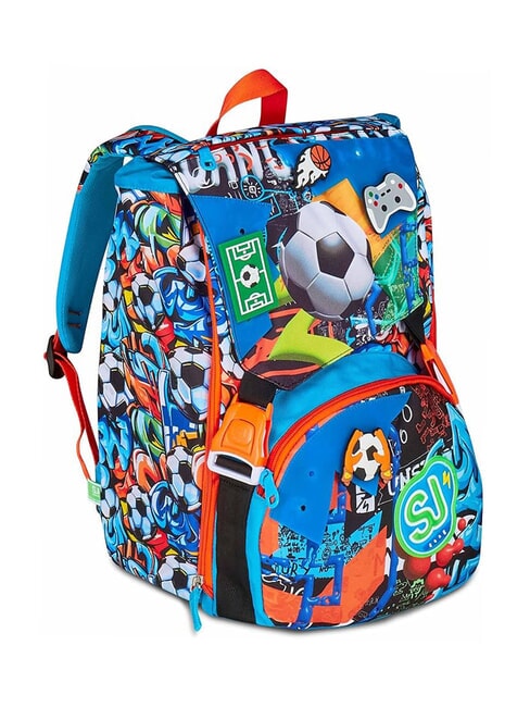 TINYPATCH BOY Zaino espandibile con patch bright turquoise - Zaini Scuola & Tempo Libero