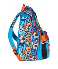 SJGANG TINYPATCH BOY Zaino espandibile con patch bright turquoise - Zaini Scuola & Tempo Libero - 5