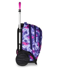 SEVEN SHADY DYE GIRL PLUG Trolley Zaino sganciabile, 2 ruote violet - Zaini con carrello - 3