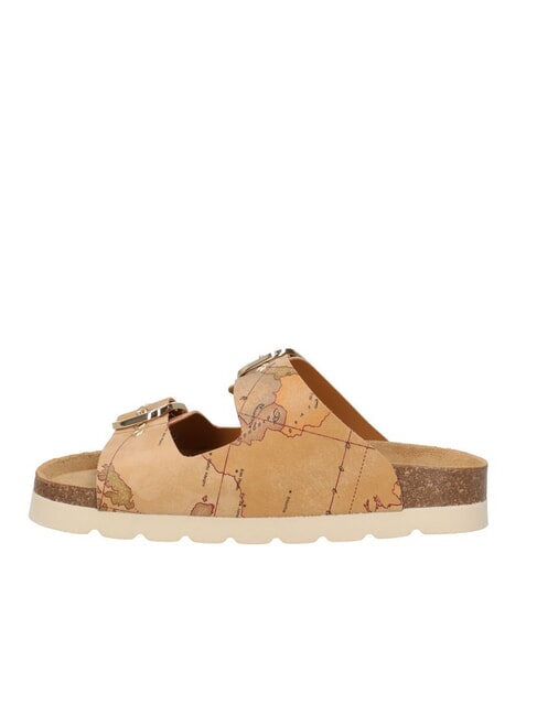 GEO CLASSIC Ciabattina con 2 fibbie NATURALE - Scarpe Donna