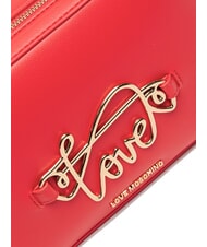 LOVE MOSCHINO CURSIVE LOGO Borsa camera case a tracolla ROSSO - Borse Donna - 3