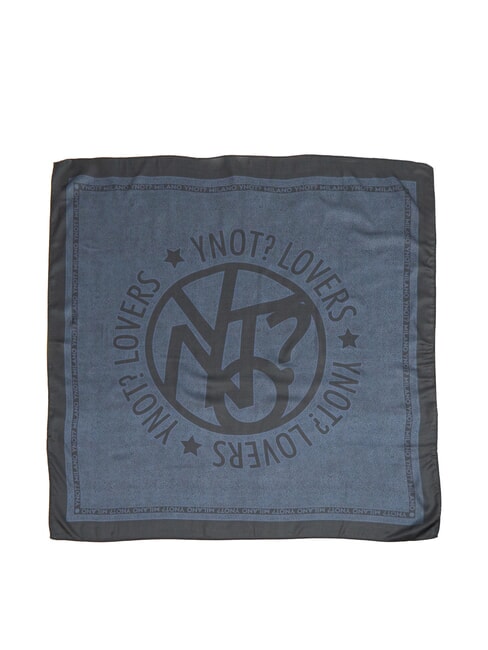 STAMPA ALL OVER Foulard quadrato in seta petrol - Sciarpe