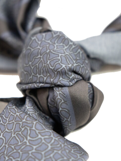 STAMPA ALL OVER Foulard quadrato in seta petrol - Sciarpe