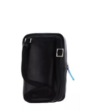 PIQUADRO CAMPIONARIO - BLUE SQUARE Borsello porta cellulare in pelle Nero - Porta tablet & Organizer - 3