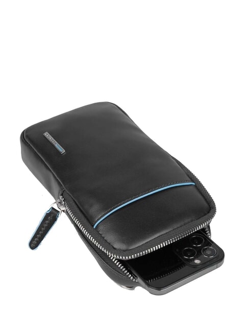 CAMPIONARIO - BLUE SQUARE Borsello porta cellulare in pelle Nero - Porta tablet & Organizer