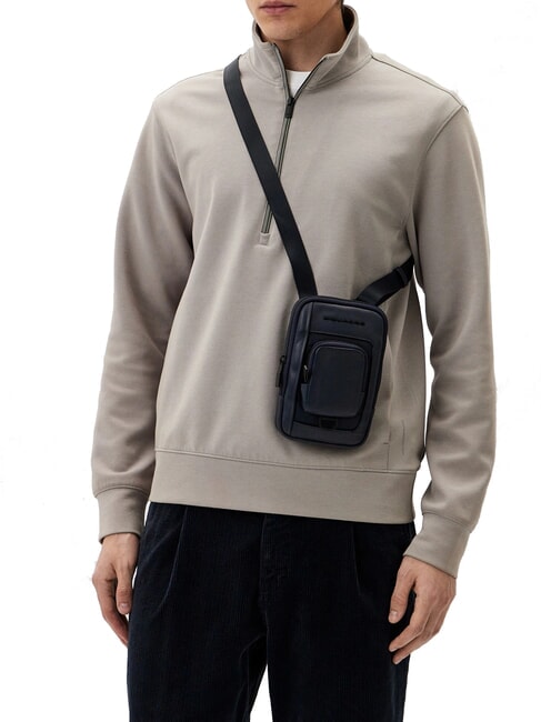 CAMPIONARIO - LIKO Borsello porta smartphone blu - Tracolle Uomo