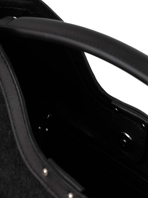 AURORA Borsa a mano effetto cavallino Nero - Borse Donna