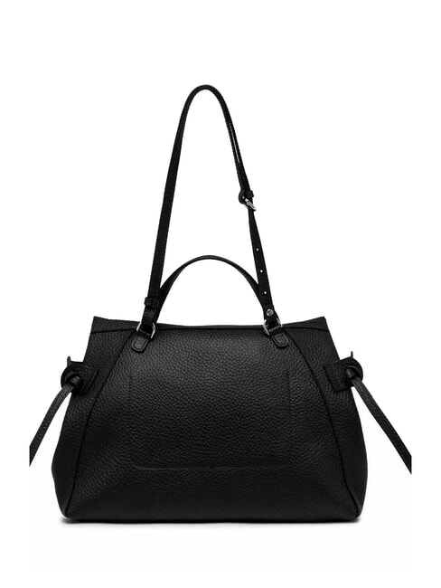 GILDA Borsa a spalla in pelle martellata Nero - Borse Donna