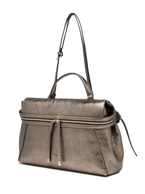 GILDA Borsa a spalla in pelle martellata peltro - Borse Donna