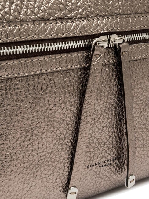 GILDA Borsa a spalla in pelle martellata peltro - Borse Donna